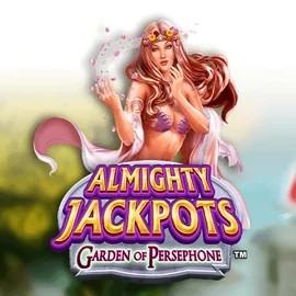 Almighty Jackpots: Garden of Persephone online game logo by Novomatic on highflybetcasino.org.pl