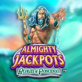 Almighty Jackpots – Realm of Poseidon game by Novomatic – logo hosted on High Fly Bet Casino