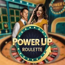 Official Live Casino logo: PowerUP Roulette by Pragmatic Play at High Fly Bet Casino