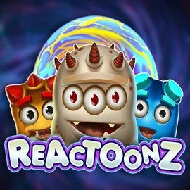 Slots logo of Reactoonz from Play'n GO at High Fly Bet Casino