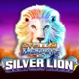 Stellar Jackpots with Silver Lion casino game by Lightning Box Game – featured logo at High Fly Bet Casino
